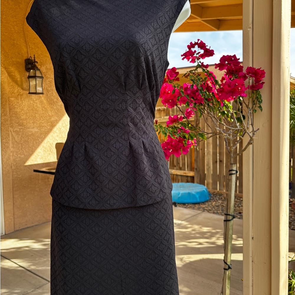 American Living Black Pleated Pencil Skirt